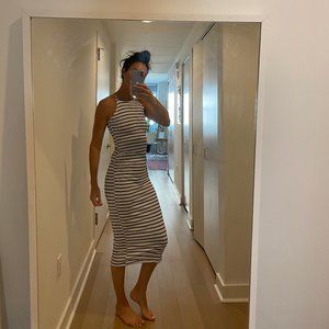 SUPERDOWN Stretch cotton midi dress